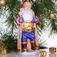 Wooden Hand Carved Santa Claus Figurine, Home Christmas Holiday Decor