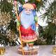 Wooden Hand Carved Santa Claus Figurine, Home Christmas Holiday Decor Gift Idea