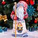 Wooden Hand Carved Santa Claus Figurine, Handmade Christmas Gift Idea