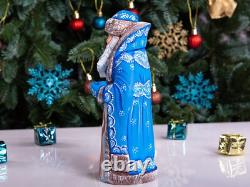 Wooden hand carved russian Santa Claus Figurine 9 Christmas home decor indoor