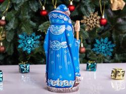 Wooden hand carved russian Santa Claus Figurine 9 Christmas home decor indoor