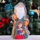 Wooden Hand Carved Russian Santa Claus Figurine 9, Home Christmas Holiday Decor