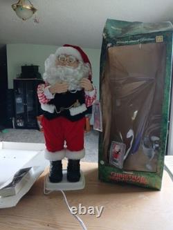 Working Vintage Telco Motion-ette Animated Santa Claus Display Figure 24 Inches