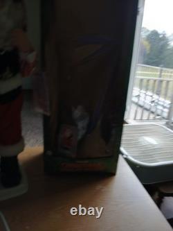 Working Vintage Telco Motion-ette Animated Santa Claus Display Figure 24 Inches