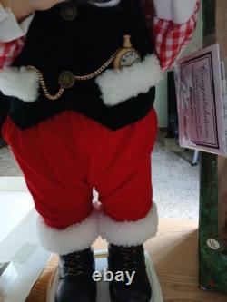 Working Vintage Telco Motion-ette Animated Santa Claus Display Figure 24 Inches