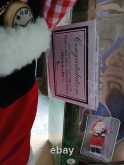 Working Vintage Telco Motion-ette Animated Santa Claus Display Figure 24 Inches