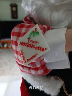 Working Vintage Telco Motion-ette Animated Santa Claus Display Figure 24 Inches