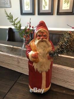 X-Large Vintage Antique Pre-WWII German Santa Claus Candy Container Belsnickel